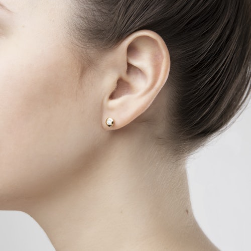 Kolczyki Savicki: złote, cyrkonie